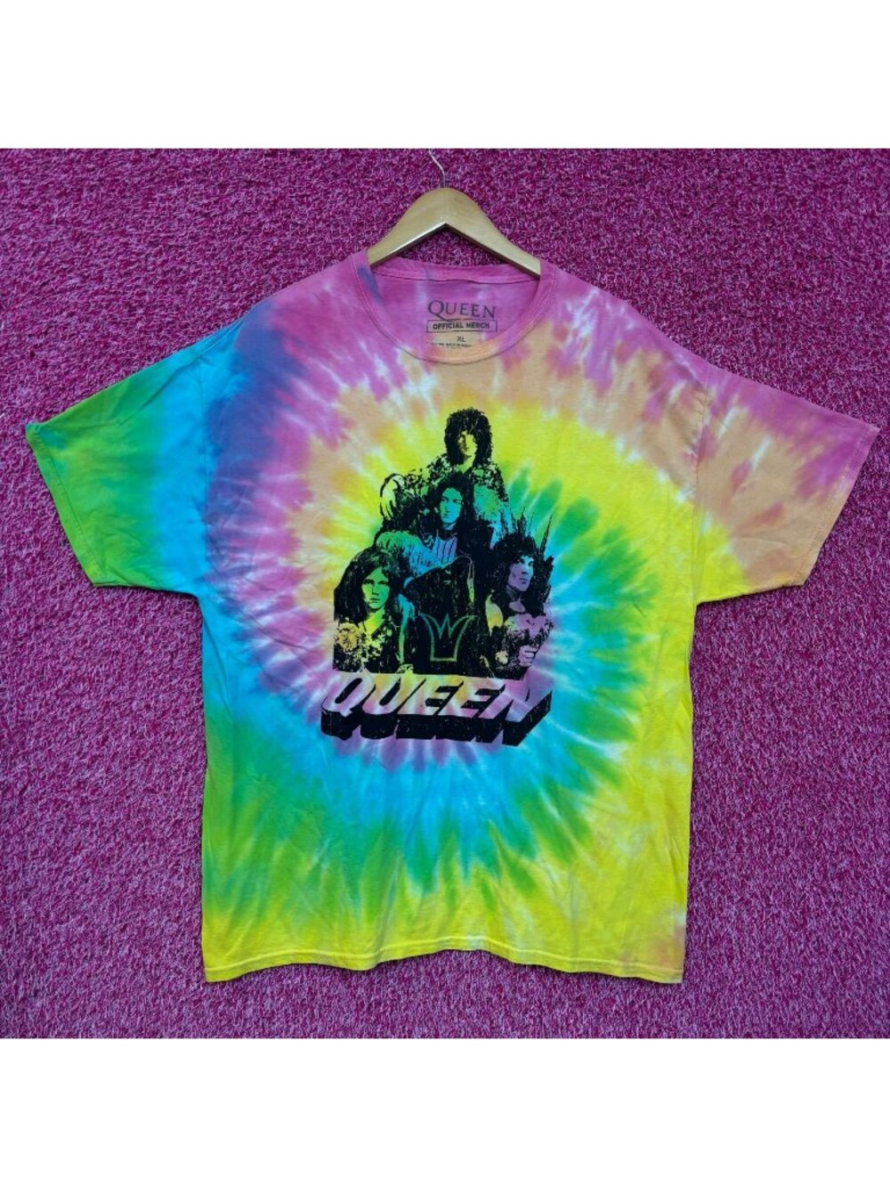 Queen A Night at the Opera Bohemian Rhapsody Rock Tie Dye XL